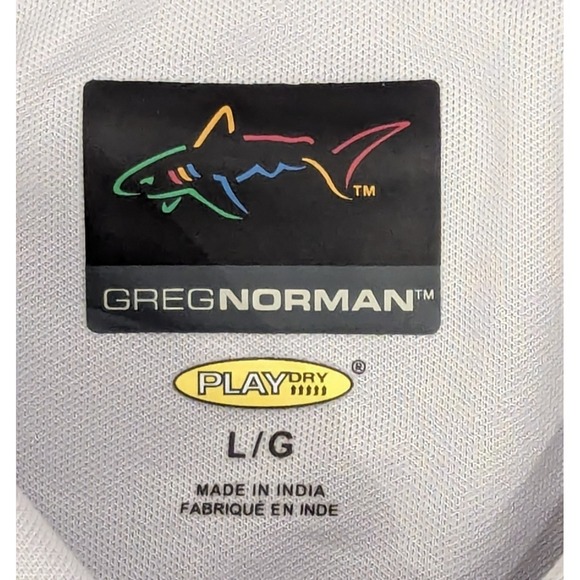 Greg Norman Play Dry National Guard Association Polo Golf Shirt‎ Large Gray - Picture 3 of 10